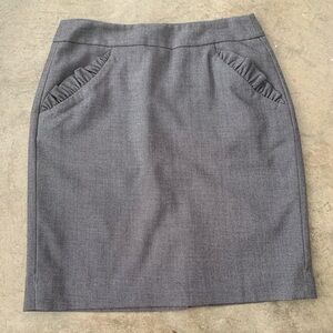 Grey cute office skirt